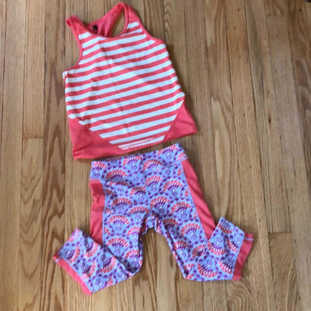 Tea Collection Capri pant tankini swim set size 6